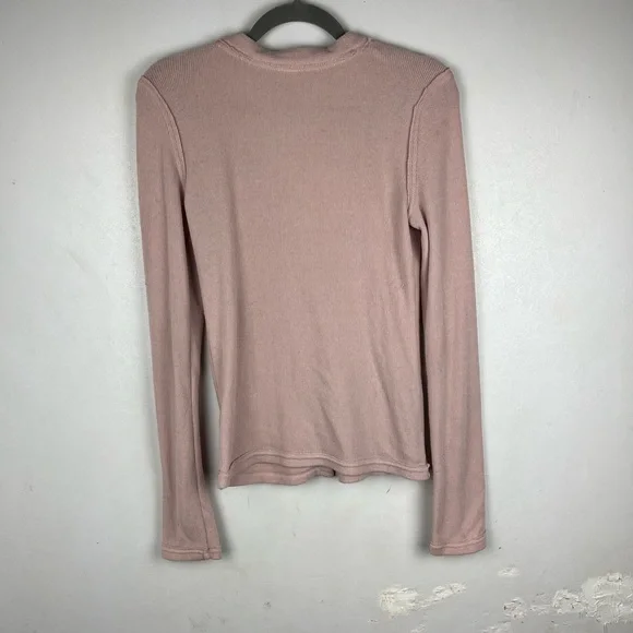 We The Free Call Me Cardigan Sweater Pink V-neck Button Front Long Sleeve Medium - Picture 8 of 12